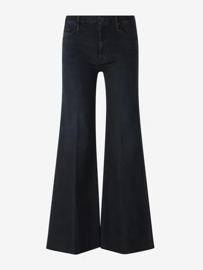 Mother Cropped Fit Jeans In Black