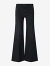 Mother Cropped Fit Jeans In Black