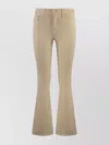Mother Cropped Flared Jeans With Front And Back Pockets