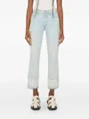 Mother Cropped Jeans In Blue