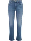 Mother The Smarty Straight Leg Jeans In Blau