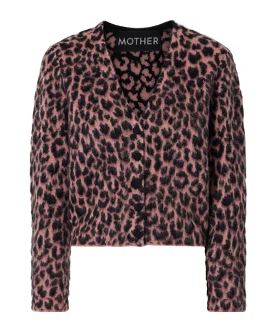Mother Cropped Vneck Knit Sweater In Multi