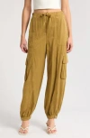 Mother Curbside Cargo Quickie Cinch Pant In Bronze Mist