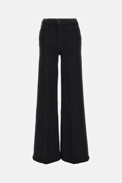 Mother Dark Blue The Hustler Roller Sneak Jeans