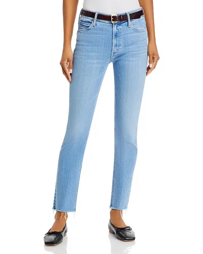 MOTHER DAZZLER MID RISE ANKLE FRAY JEANS IN BLESSING IN DISGUISE