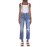 Mother Dazzler Mid Rise Ankle Jean In Walking On Stones