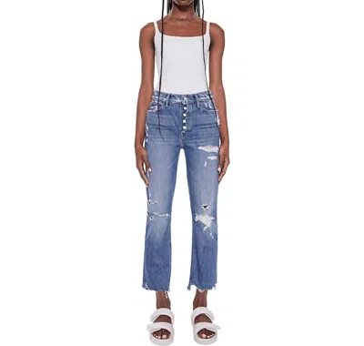 Mother Dazzler Mid Rise Ankle Jean In Walking On Stones