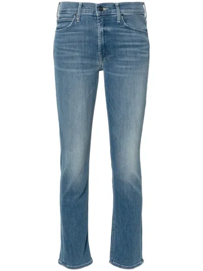 Mother The Tomcat Ankle Straight Leg Jeans In Navy