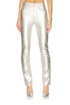 Mother The High Waisted Rail Skimp Jeans In Silver