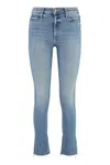 Mother Dazzler Straight Leg Jeans In Navy