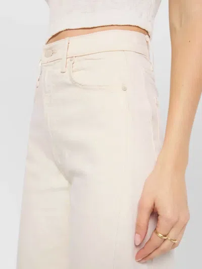 Mother Denim High-rise Wide-leg Jeans In Neutral