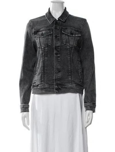 Pre-owned Mother Denim Jacket In Black