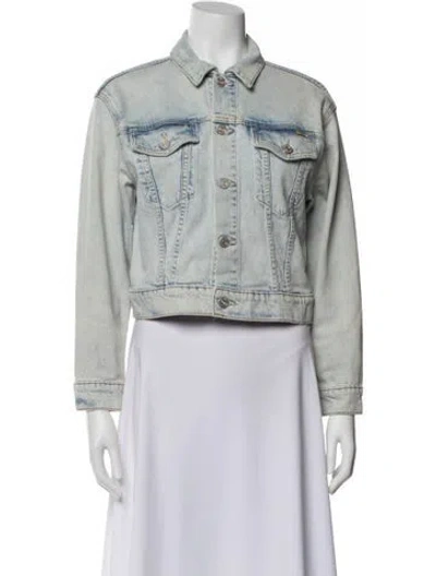 Pre-owned Mother Denim Jacket In Blue