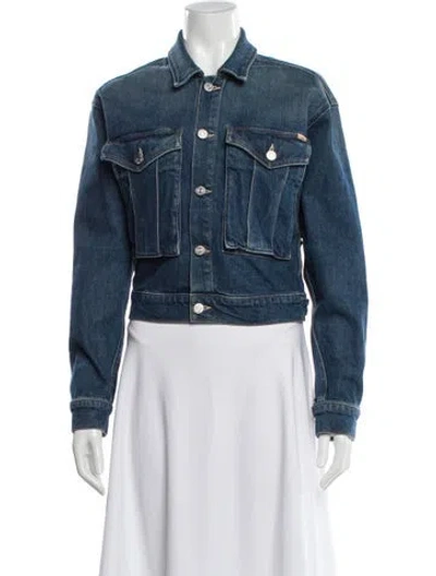 Pre-owned Mother Denim Jacket In Blue