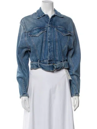 Pre-owned Mother Denim Jacket In Blue