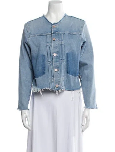 Pre-owned Mother Denim Jacket In Blue
