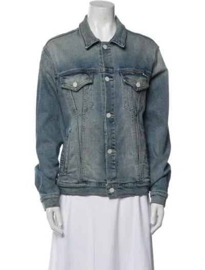 Pre-owned Mother Denim Jacket In Blue