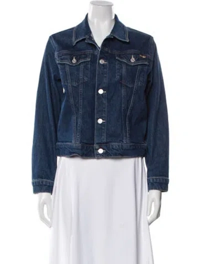 Pre-owned Mother Denim Jacket In Blue