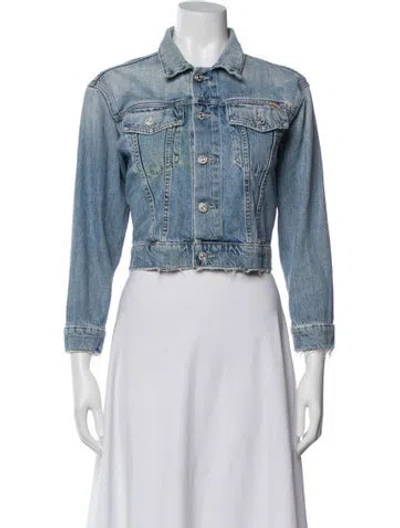 Pre-owned Mother Denim Jacket In Blue