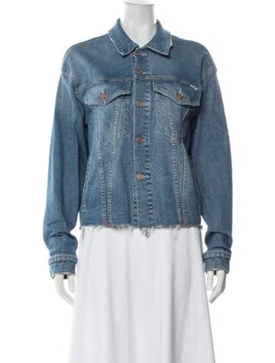 Pre-owned Mother Denim Jacket In Blue