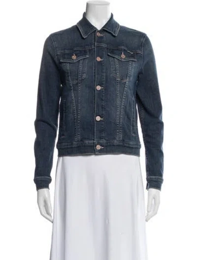 Pre-owned Mother Denim Jacket In Blue