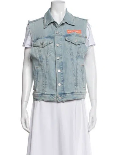 Pre-owned Mother Denim Jacket In Blue