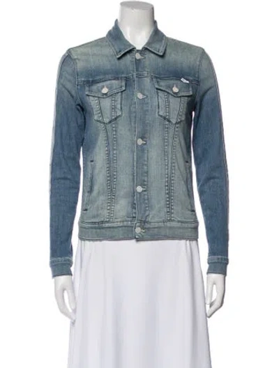 Pre-owned Mother Denim Jacket In Blue