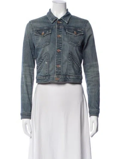 Pre-owned Mother Denim Jacket In Blue