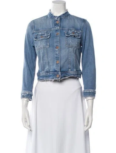 Pre-owned Mother Denim Jacket In Blue