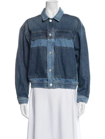 Pre-owned Mother Denim Jacket In Blue