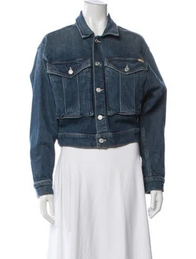 Pre-owned Mother Denim Jacket In Blue