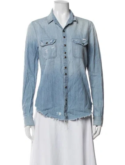 Pre-owned Mother Denim Jacket In Blue