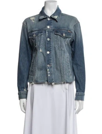 Pre-owned Mother Denim Jacket In Blue