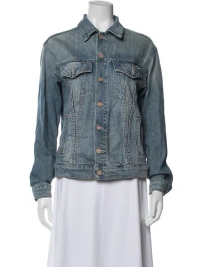Pre-owned Mother Denim Jacket In Blue