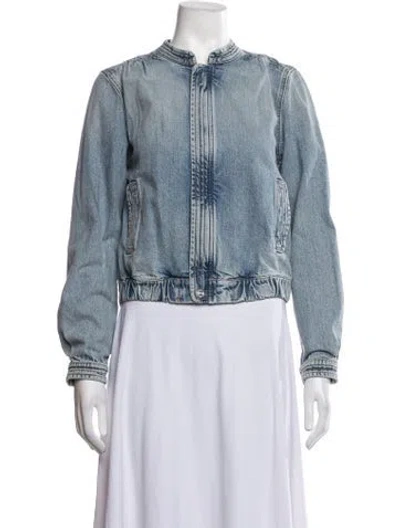 Pre-owned Mother Denim Jacket In Blue