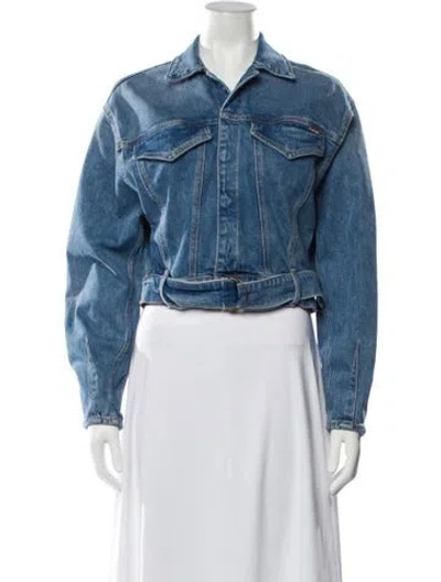 Pre-owned Mother Denim Jacket In Blue