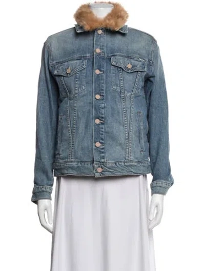 Pre-owned Mother Denim Jacket In Blue