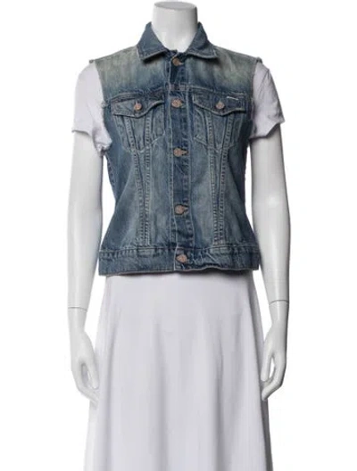 Pre-owned Mother Denim Jacket In Blue