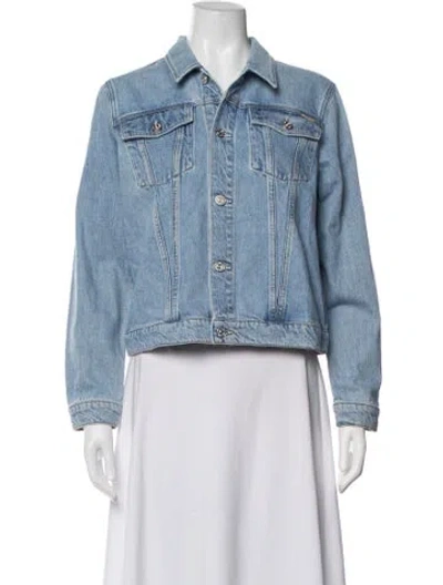 Pre-owned Mother Denim Jacket In Blue