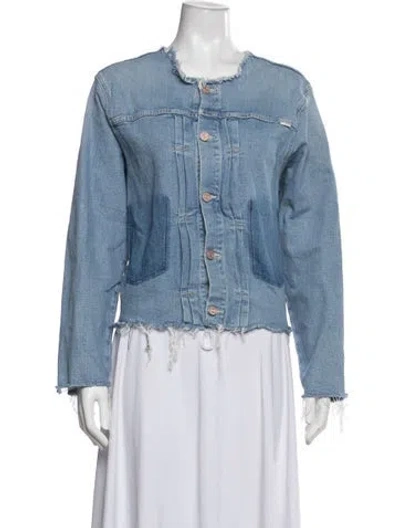 Pre-owned Mother Denim Jacket In Blue