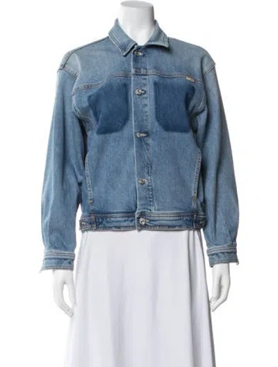 Pre-owned Mother Denim Jacket In Blue