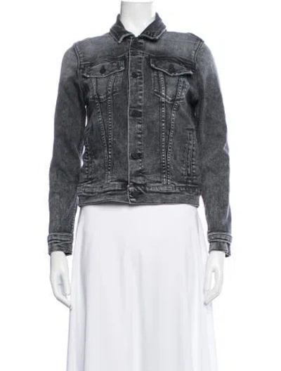 Pre-owned Mother Denim Jacket In Grey