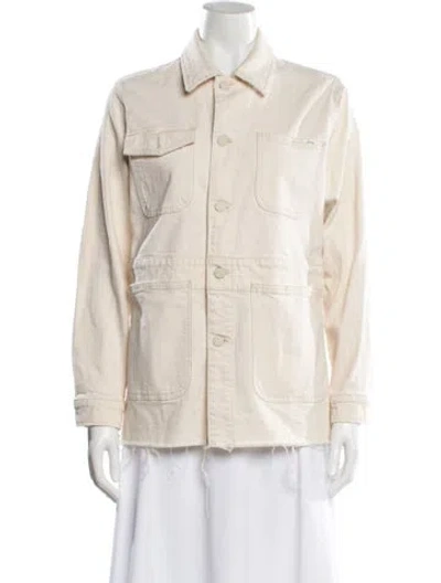 Pre-owned Mother Denim Jacket In Neutral