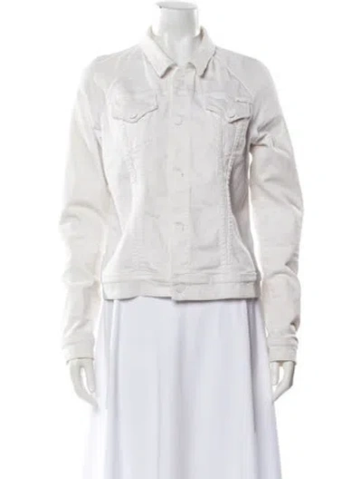Pre-owned Mother Denim Jacket In Neutral