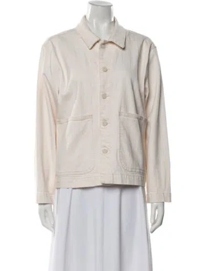 Pre-owned Mother Denim Jacket In Neutral