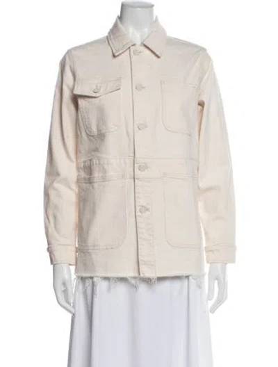 Pre-owned Mother Denim Jacket In Neutral