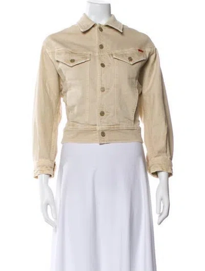 Pre-owned Mother Denim Jacket In Neutrals