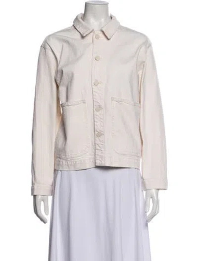 Pre-owned Mother Denim Jacket In Neutrals/pink