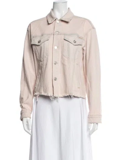 Pre-owned Mother Denim Jacket In Pink
