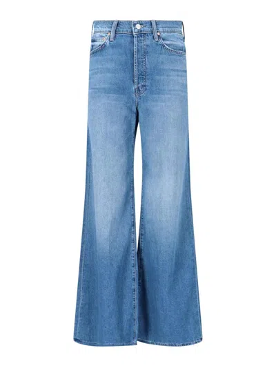 Mother Snacks! The Tasty Utility Sneak Cuff Dine N' Dash Jeans In Blue